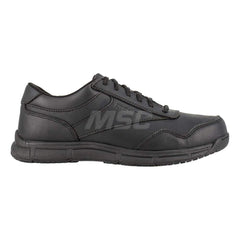Work Boot: Size 13, Polyurethane, Plain Toe Black, Extra Wide Width, Non-Slip Sole