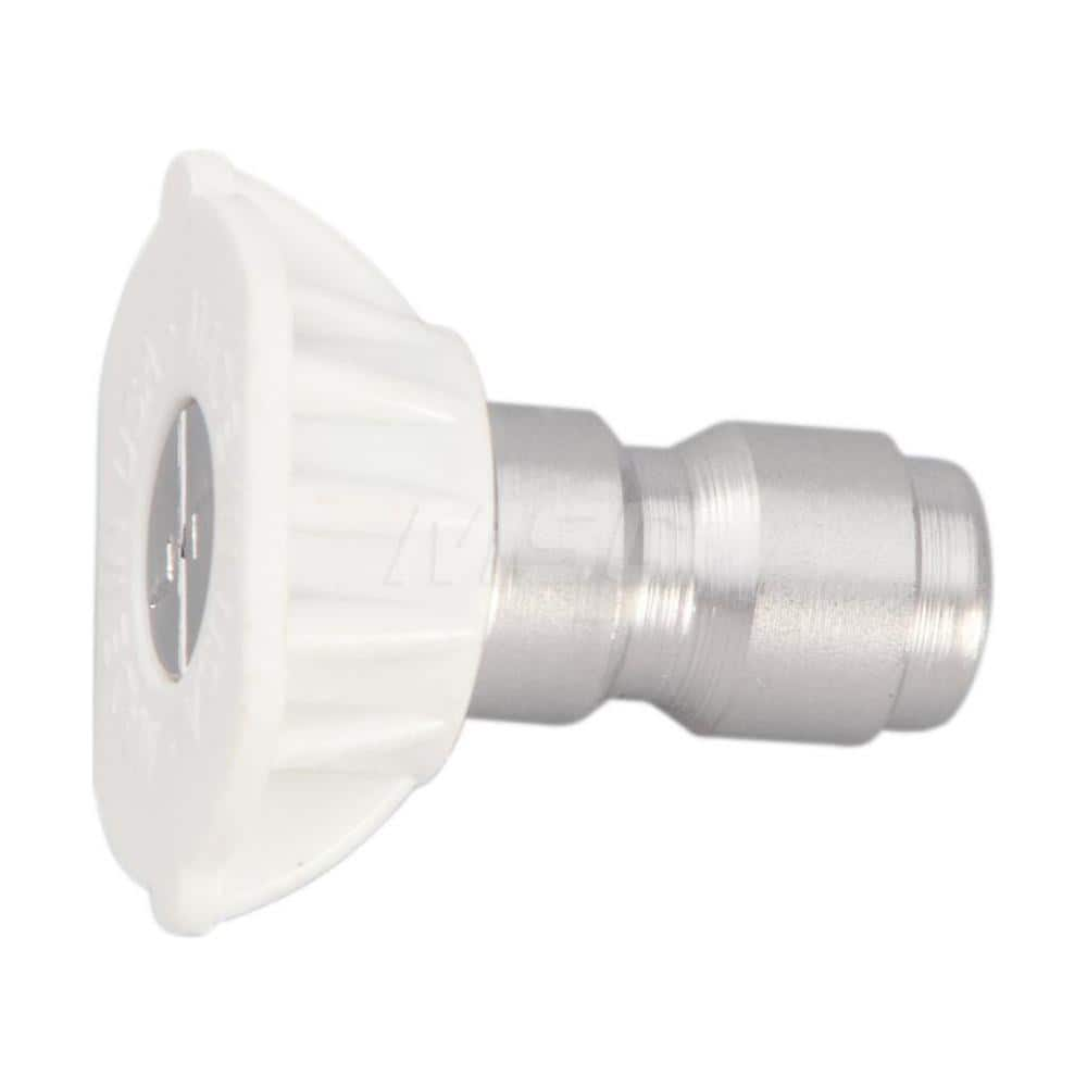 Pressure Washer Nozzles; Nozzle Type: Spray; Nozzle Color: White; Maximum Spray Angle: 40; Spray Pattern: Stream; Nozzle Style: Fixed; Material: Steel; Connection Type: Quick Disconnect; Orifice Diameter: 3.500; Maximum Pressure: 4200; Style: Fixed; Mater