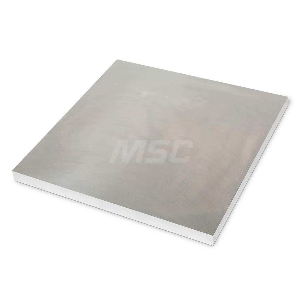 Aluminum Precision Sized Plate: Precision Ground & Milled, 12″ Long, 12″ Wide, 1/2″ Thick, Alloy 6061