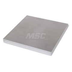 Aluminum Precision Sized Plate: Precision Ground & Milled, 6″ Long, 6″ Wide, 1″ Thick, Alloy 2024