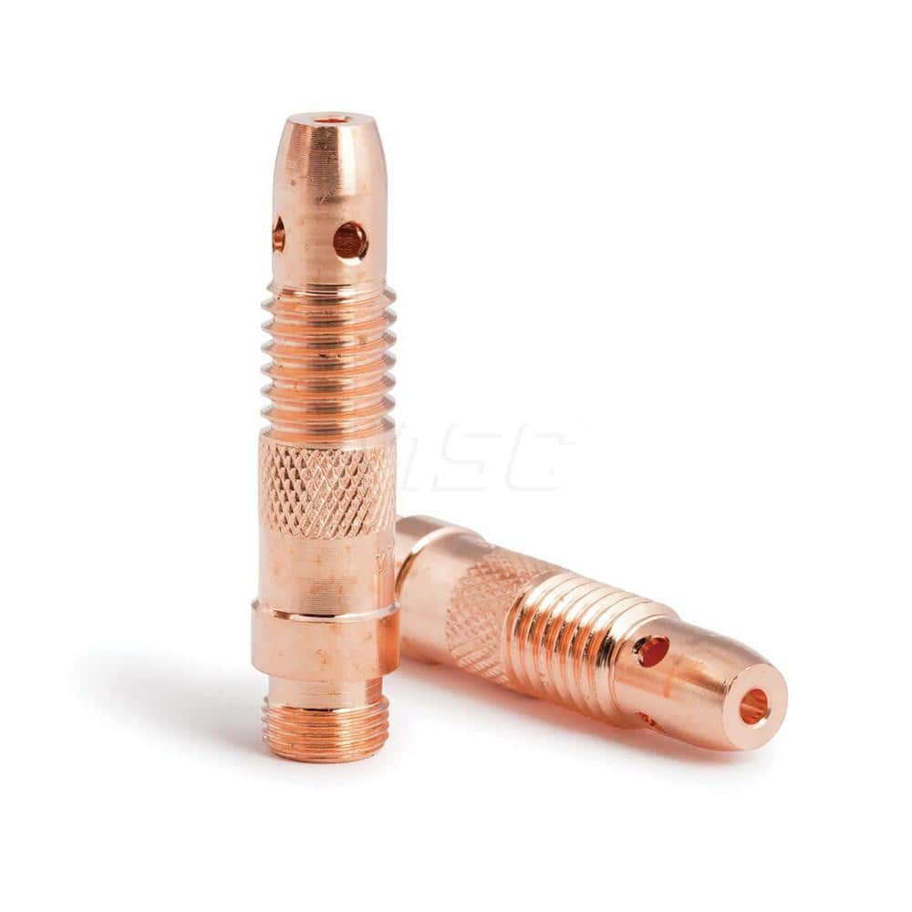 TIG Torch Collets & Collet Bodies; Product Type: Collet Body; Hole Diameter: 0.0940; Material: Copper Alloy; For Use With: 17/18/26 TIG Torches using 3/32″ Tungsten Electrodes