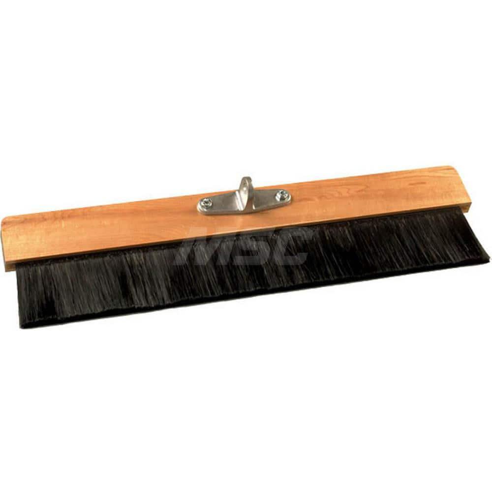 Push Broom: 48″ Wide, Polypropylene Bristle 3-1/4″ Bristle Length, Wood Block, Bolt-On Handle Connection