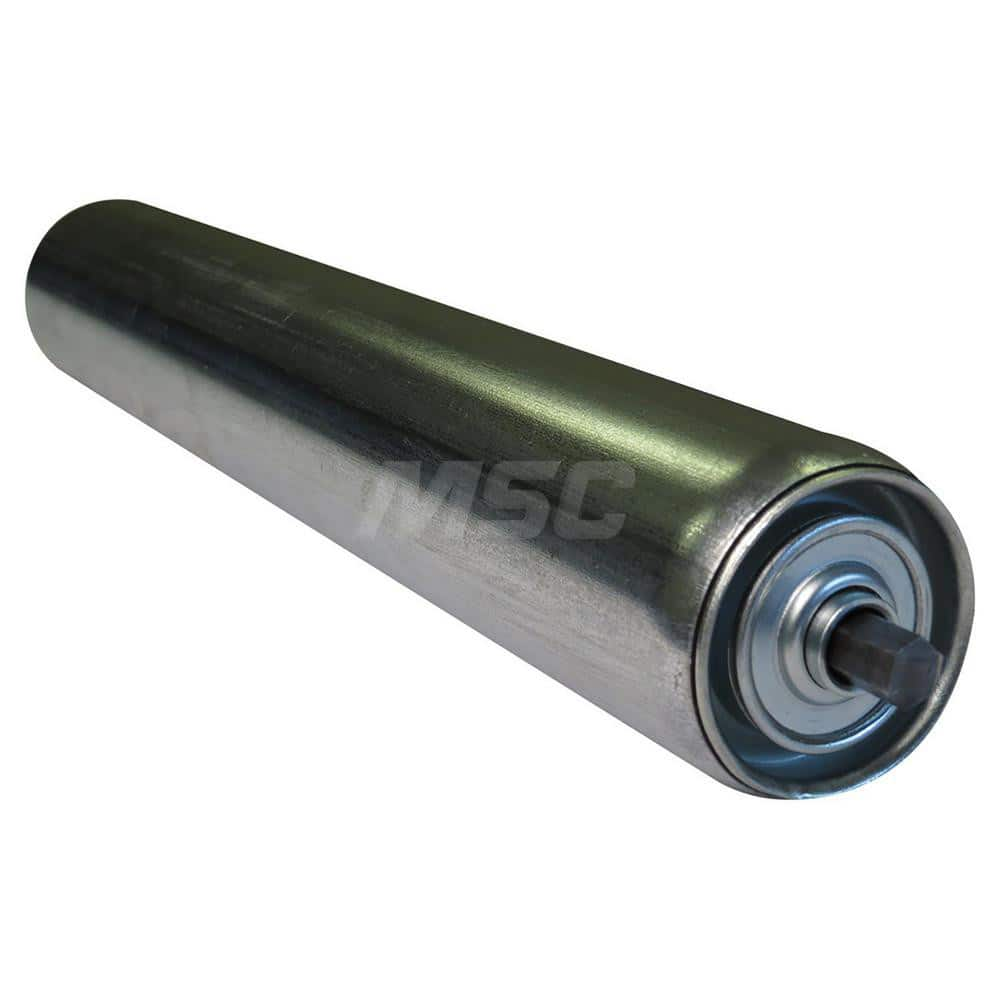 Roller Skids; Roller Material: Steel; Load Capacity: 443; Color: Chrome; Finish: Natural; Compatible Surface Type: Smooth; Roller Length: 18.0000 in; Roller Width: 2.5000; Roller Height: 2.5 in; Roller Diameter: 2.5000; Overall Height: 2.5 in; Overall Len