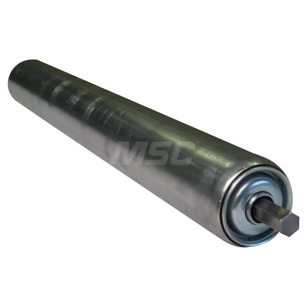 Roller Skids; Roller Material: Galvanized Steel; Load Capacity: 270; Color: Chrome; Finish: Natural; Compatible Surface Type: Smooth; Roller Length: 16.8750 in; Roller Width: 1.9000; Roller Height: 1.9000 in; Roller Diameter: 1.9000; Overall Height: 1.900