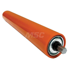 Roller Skids; Roller Material: Galvanized Steel; Load Capacity: 1185; Color: Orange; Finish: Natural; Compatible Surface Type: Smooth; Roller Length: 9.8750 in; Roller Width: 1.9000; Roller Height: 1.9000 in; Roller Diameter: 1.9000; Overall Height: 1.900