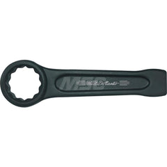 Box End Striking Wrench: 2-9/16″, 12 Point, Single End 300 mm OAL, Steel, Black Finish