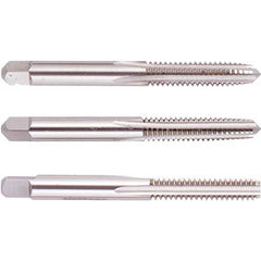 Tap Sets; Chamfer: Plug; Bottoming; Taper; Material: High Speed Steel; Thread Direction: Right Hand; Thread Limit: H4; Number Of Taps: 3; Thread Standard: UNF; Case Type: Plastic Case; Number Of Pieces: 3; Number Of Flutes: 4; Overall Length: 4.69