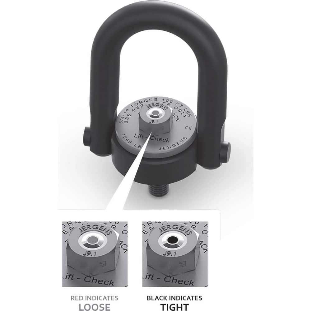 Center Pull; Hoist Ring Type: Center Pull Hoist Ring; Thread Size: M20 x 2.5; Material: Alloy Steel; Torque: 135.000; Finish: Black Oxide; Standards: Mil-STD-209K; ASME B30.26