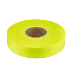 Barricade & Flagging Tape; Legend: None; Material: Plastic; Overall Length: 600.00; Color: Yellow; Features: Fluorescent Color Options: Pink, Orange, Yellow