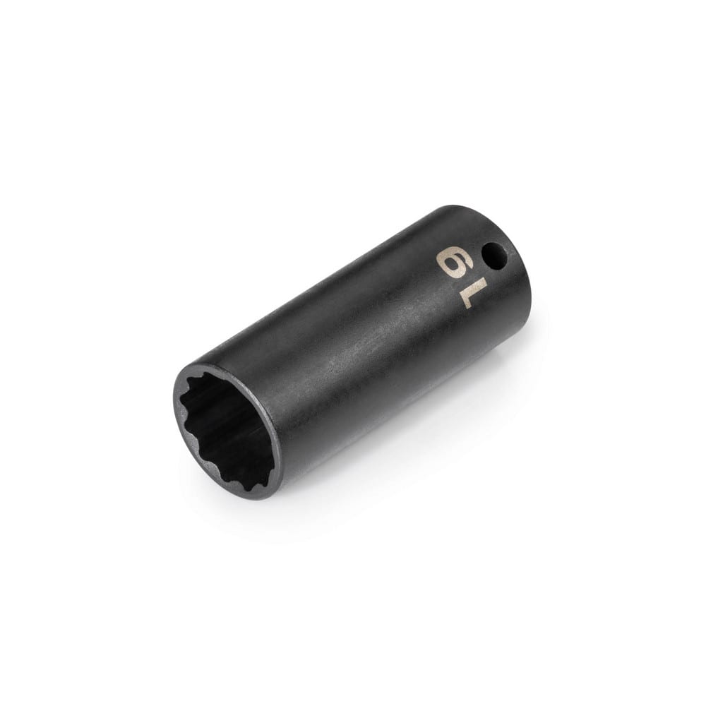 3/8 Inch Drive x 19 mm Deep 12-Point Impact Socket