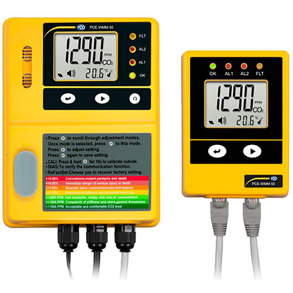 Natural Gas, Carbon Monoxide & Refrigerant Detectors; Detector Type: CO2 Detector; Alarm Type: Sound; Display Type: LCD; Maximum Voltage: 240; Accuracy: 5.00