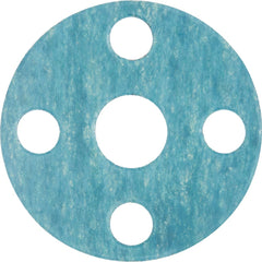 USA Sealing - Flange Gasketing; Nominal Pipe Size: 8 (Inch); Inside Diameter (Inch): 8-5/8 ; Thickness: 1/32 (Inch); Outside Diameter (Inch): 15 ; Material: Aramid Fiber with Buna-N Binder ; Color: Blue - Exact Industrial Supply