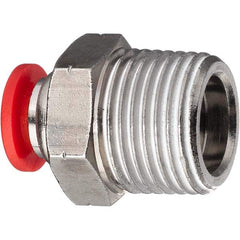 USA Sealing - Plastic Push-To-Connect Tube Fittings Type: Male Straight Tube Outside Diameter (Inch): 1/2 - USA Tool & Supply