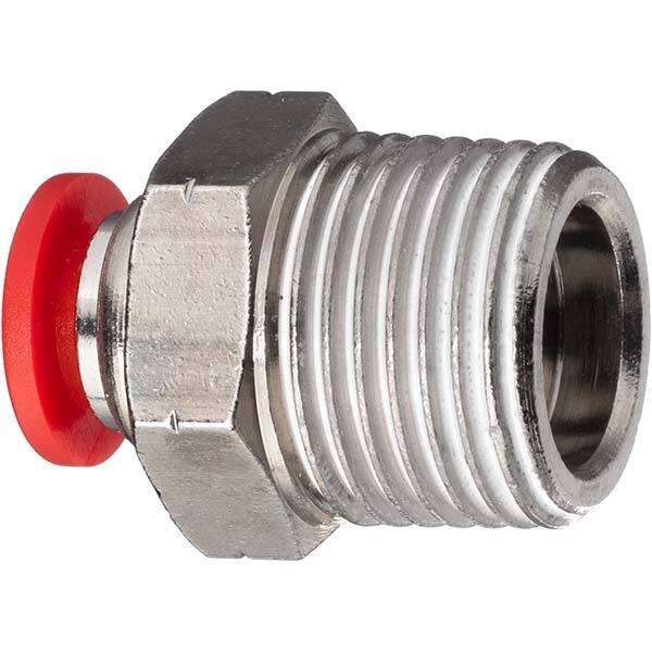 USA Sealing - Plastic Push-To-Connect Tube Fittings Type: Male Straight Tube Outside Diameter (Inch): 1/2 - USA Tool & Supply