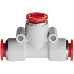 USA Sealing - Plastic Push-To-Connect Tube Fittings Type: Reducing Union Tee Tube Outside Diameter (mm): 10 x 12 - USA Tool & Supply