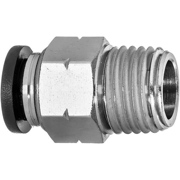 USA Sealing - Plastic Push-To-Connect Tube Fittings Type: Male Straight Tube Outside Diameter (Inch): 1/2 - USA Tool & Supply