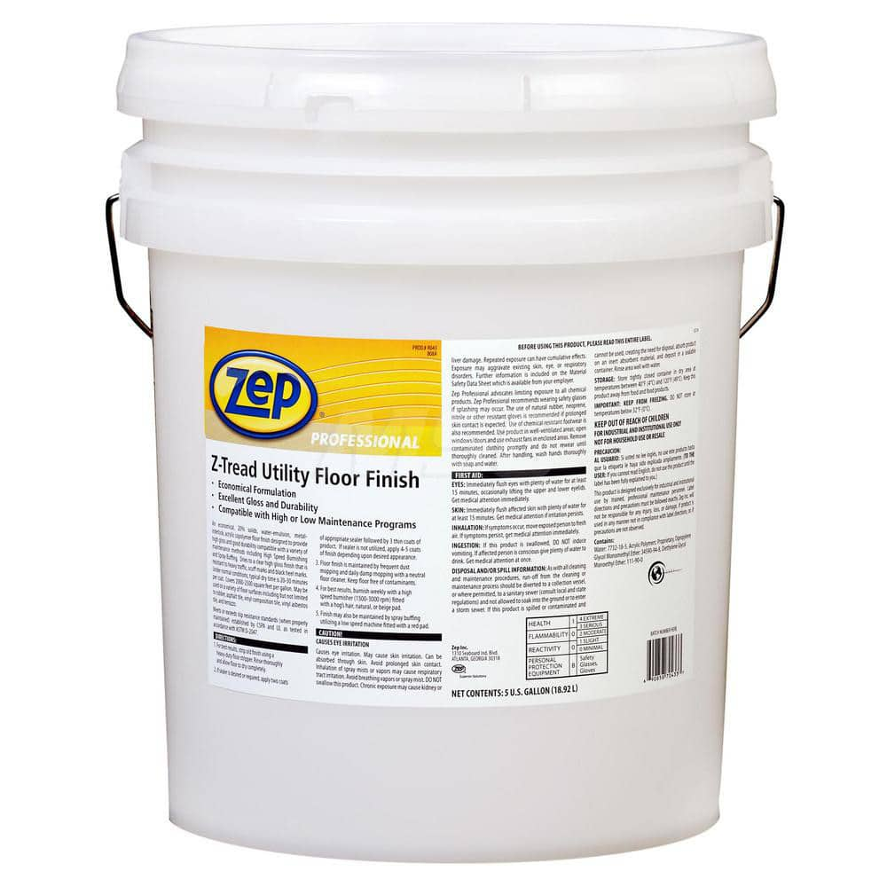 Finisher: 5 gal Pail, Use on Vinyl & Floors Hard Floor Care