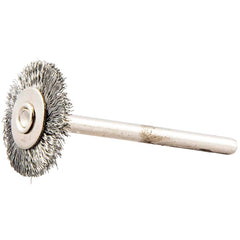 Norton - 3/4" OD, Crimped Carbon Wheel Brush - USA Tool & Supply