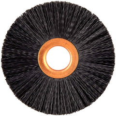 Norton - 3" OD, 5/8" Arbor Hole, Crimped Nylon Wheel Brush - USA Tool & Supply