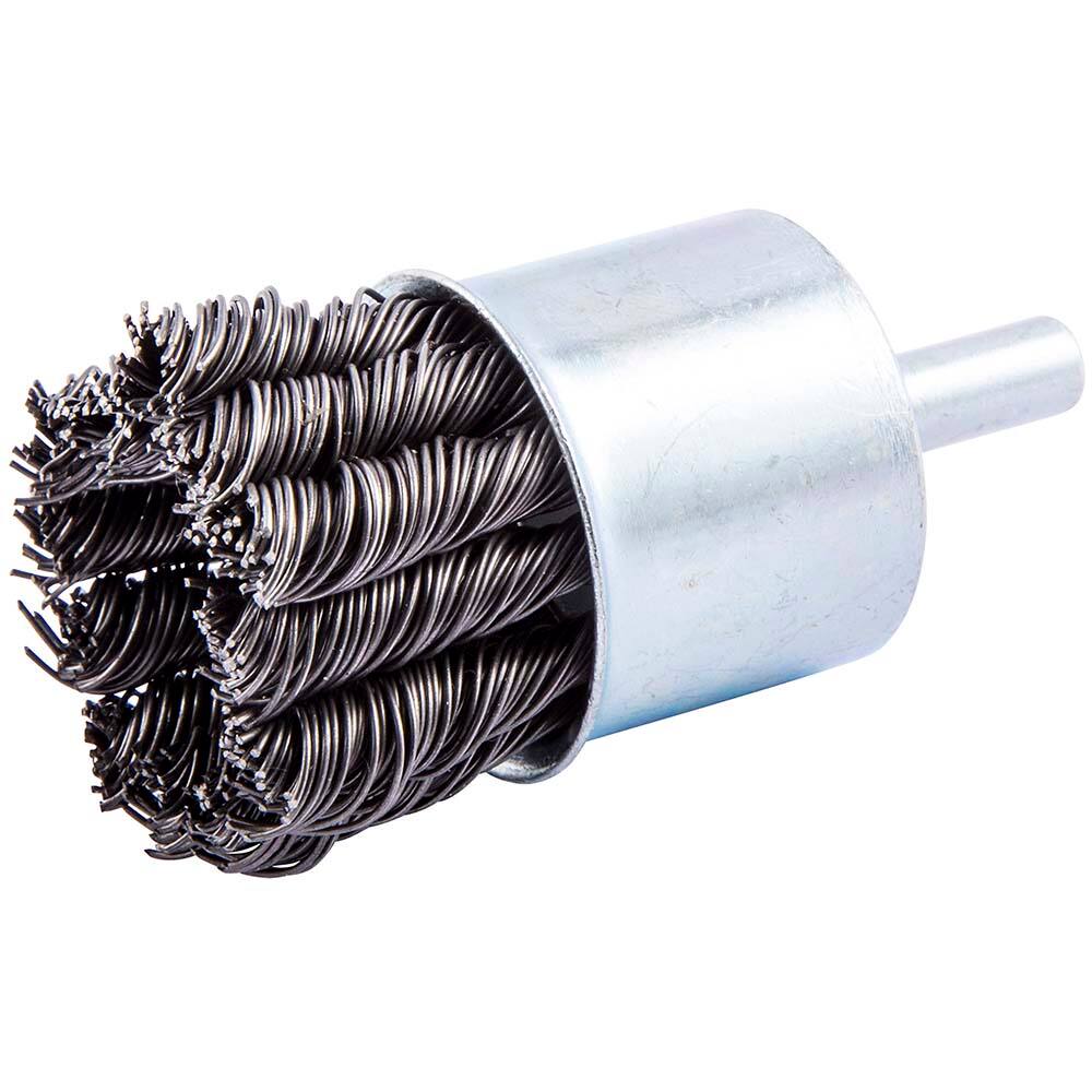 Norton - End Brushes Brush Diameter (Inch): 1 Fill Material: Carbon Steel - USA Tool & Supply