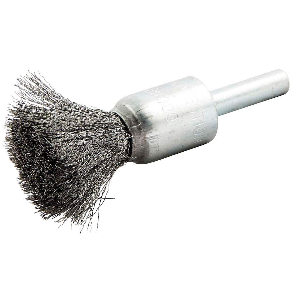 Norton - End Brushes Brush Diameter (Inch): 1/2 Fill Material: Carbon Steel - USA Tool & Supply