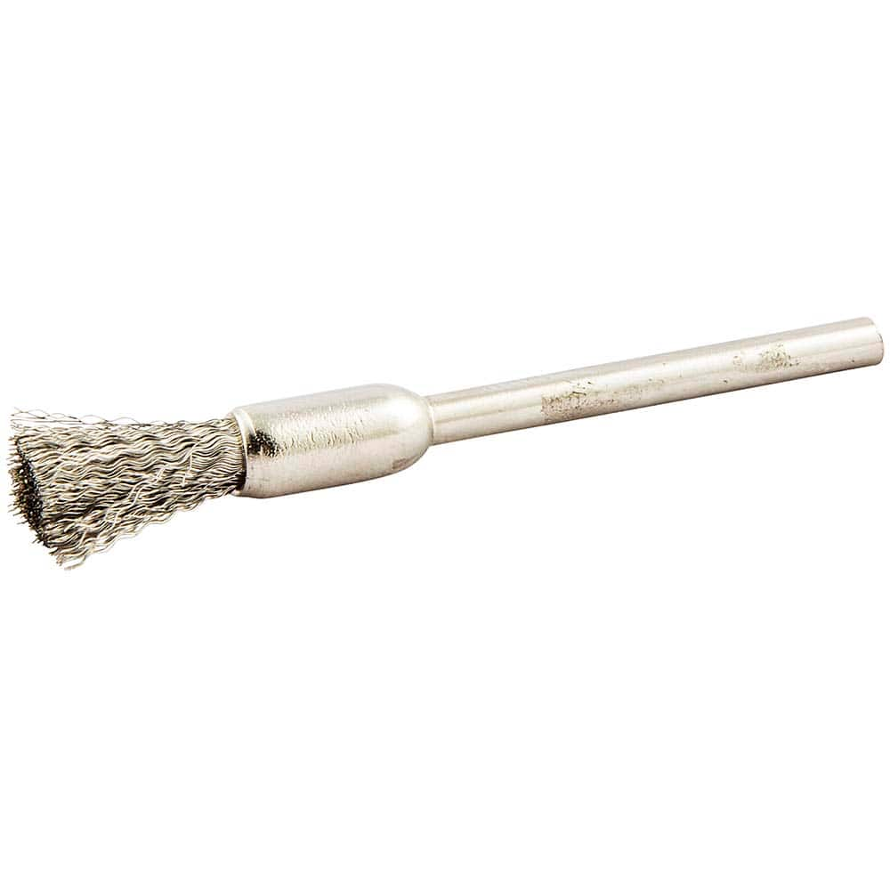 Norton - End Brushes Brush Diameter (Inch): 1/4 Fill Material: Stainless Steel - USA Tool & Supply