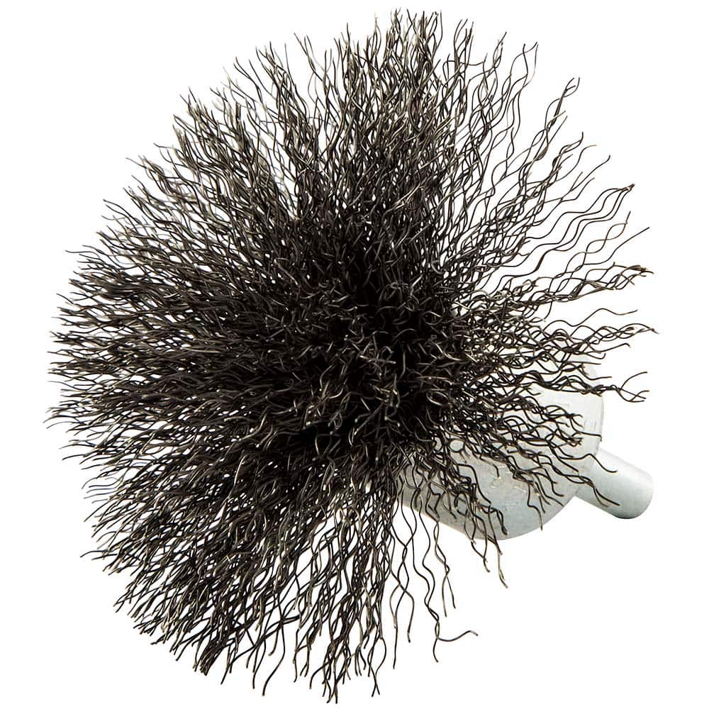 Norton - End Brushes Brush Diameter (Inch): 3 Fill Material: Carbon Steel - USA Tool & Supply