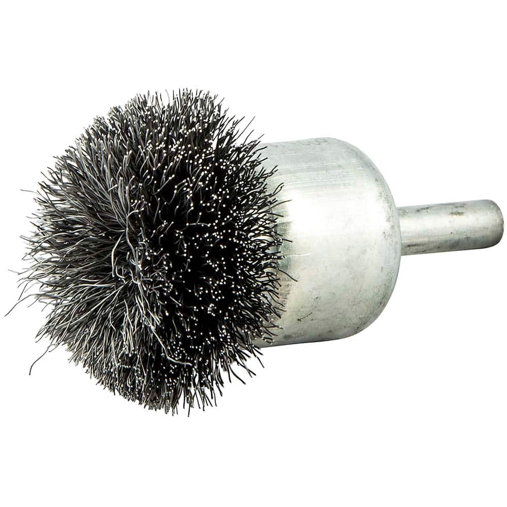 Norton - End Brushes Brush Diameter (Inch): 1-1/2 Fill Material: Carbon Steel - USA Tool & Supply