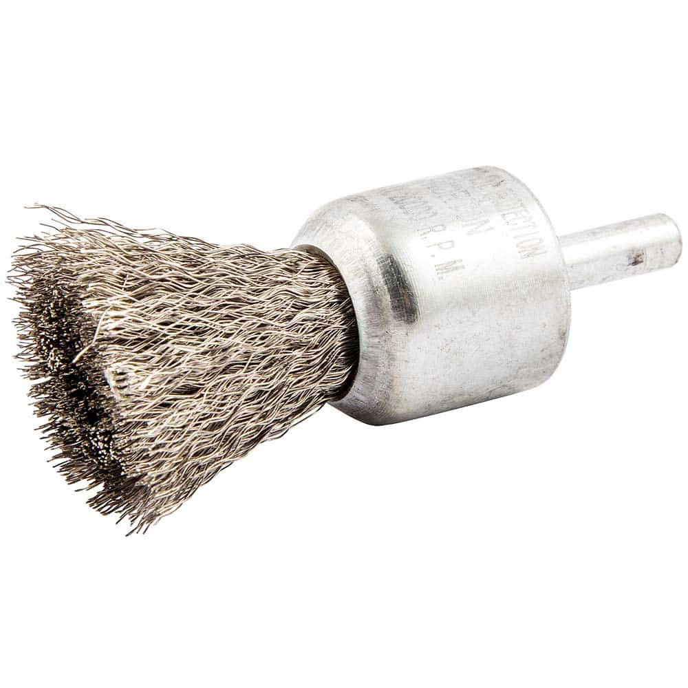 Norton - End Brushes Brush Diameter (Inch): 1 Fill Material: Stainless Steel - USA Tool & Supply