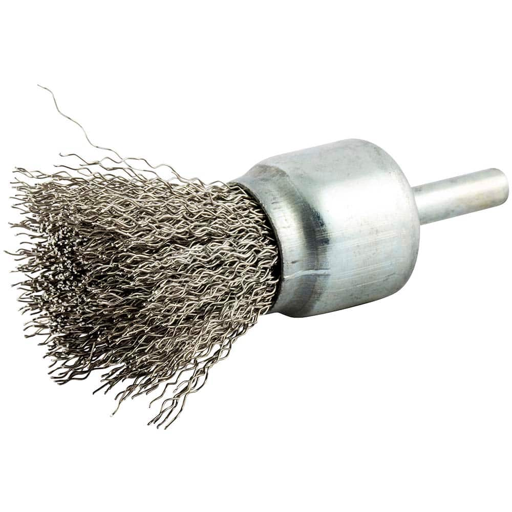 Norton - End Brushes Brush Diameter (Inch): 1 Fill Material: Stainless Steel - USA Tool & Supply