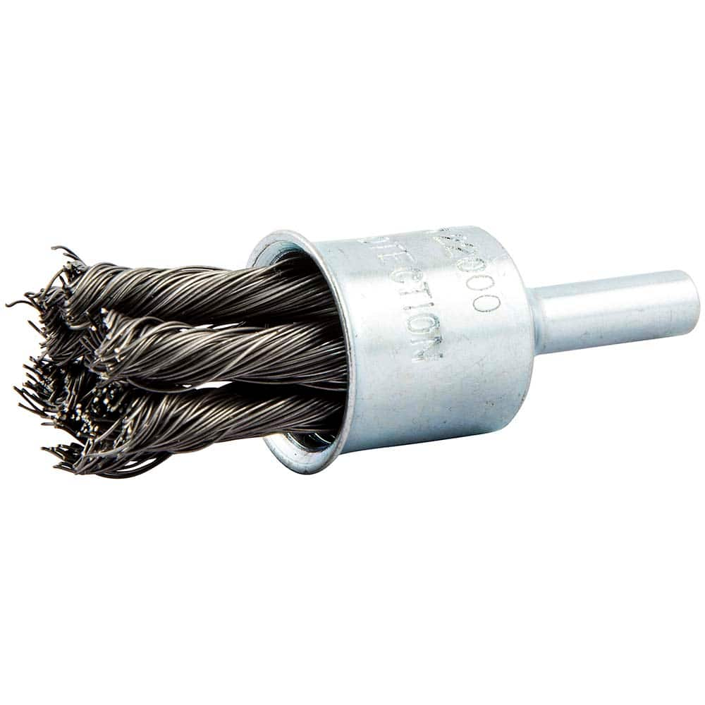 Norton - End Brushes Brush Diameter (Inch): 3/4 Fill Material: Carbon Steel - USA Tool & Supply