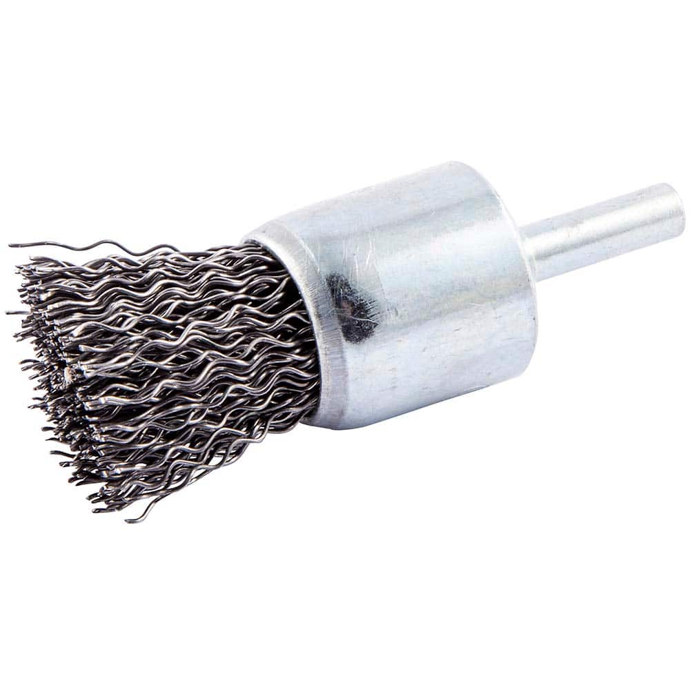 Norton - End Brushes Brush Diameter (Inch): 1 Fill Material: Carbon Steel - USA Tool & Supply