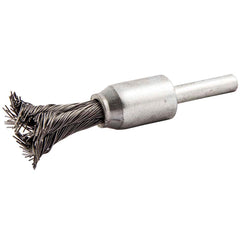 Norton - End Brushes Brush Diameter (Inch): 1/2 Fill Material: Carbon Steel - USA Tool & Supply