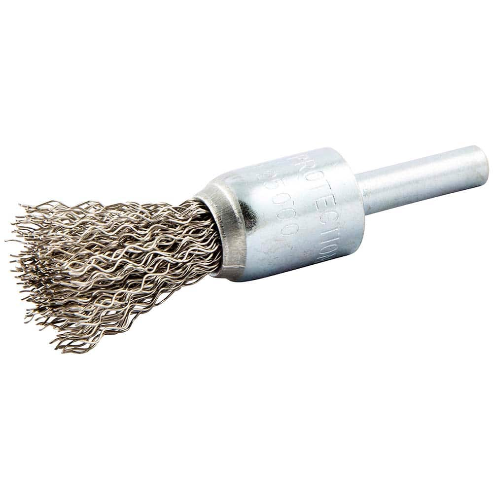 Norton - End Brushes Brush Diameter (Inch): 1/2 Fill Material: Stainless Steel - USA Tool & Supply