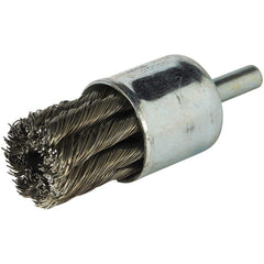 Norton - End Brushes Brush Diameter (Inch): 3/4 Fill Material: Carbon Steel - USA Tool & Supply