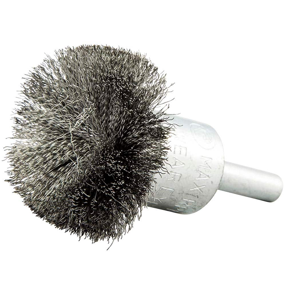 Norton - End Brushes Brush Diameter (Inch): 1-1/2 Fill Material: Carbon Steel - USA Tool & Supply