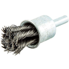 Norton - End Brushes Brush Diameter (Inch): 3/4 Fill Material: Carbon Steel - USA Tool & Supply