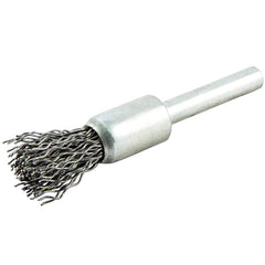 Norton - End Brushes Brush Diameter (Inch): 1/2 Fill Material: Carbon Steel - USA Tool & Supply