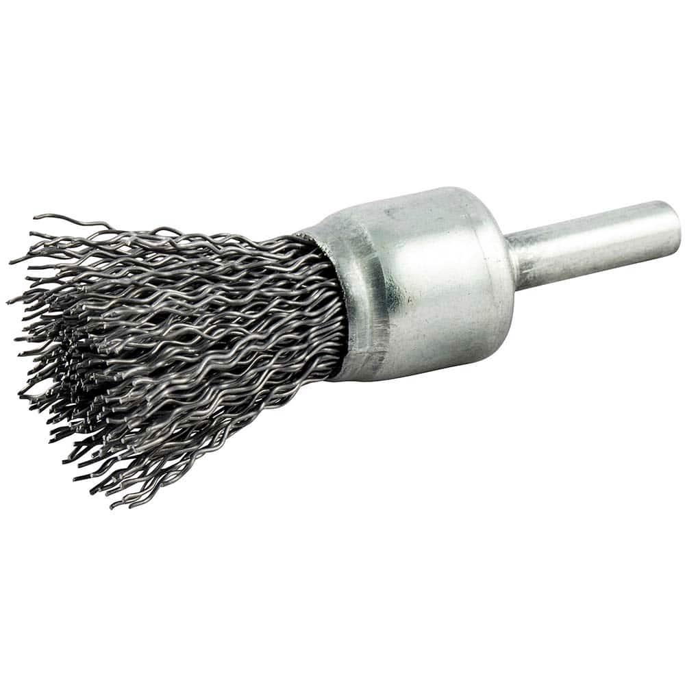 Norton - End Brushes Brush Diameter (Inch): 3/4 Fill Material: Carbon Steel - USA Tool & Supply