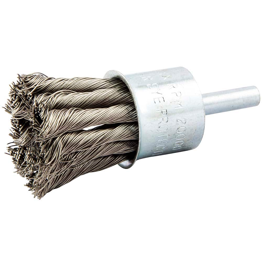 Norton - End Brushes Brush Diameter (Inch): 1 Fill Material: Stainless Steel - USA Tool & Supply