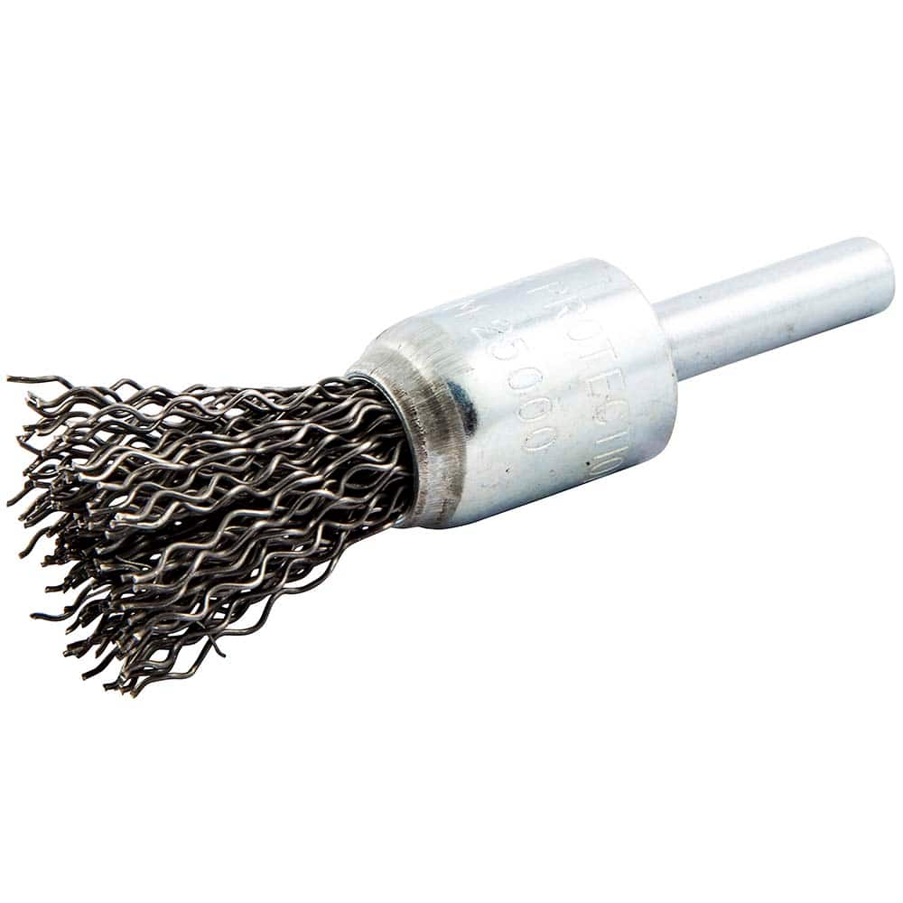 Norton - End Brushes Brush Diameter (Inch): 1/2 Fill Material: Carbon Steel - USA Tool & Supply