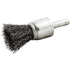 Norton - End Brushes Brush Diameter (Inch): 3/4 Fill Material: Carbon Steel - USA Tool & Supply