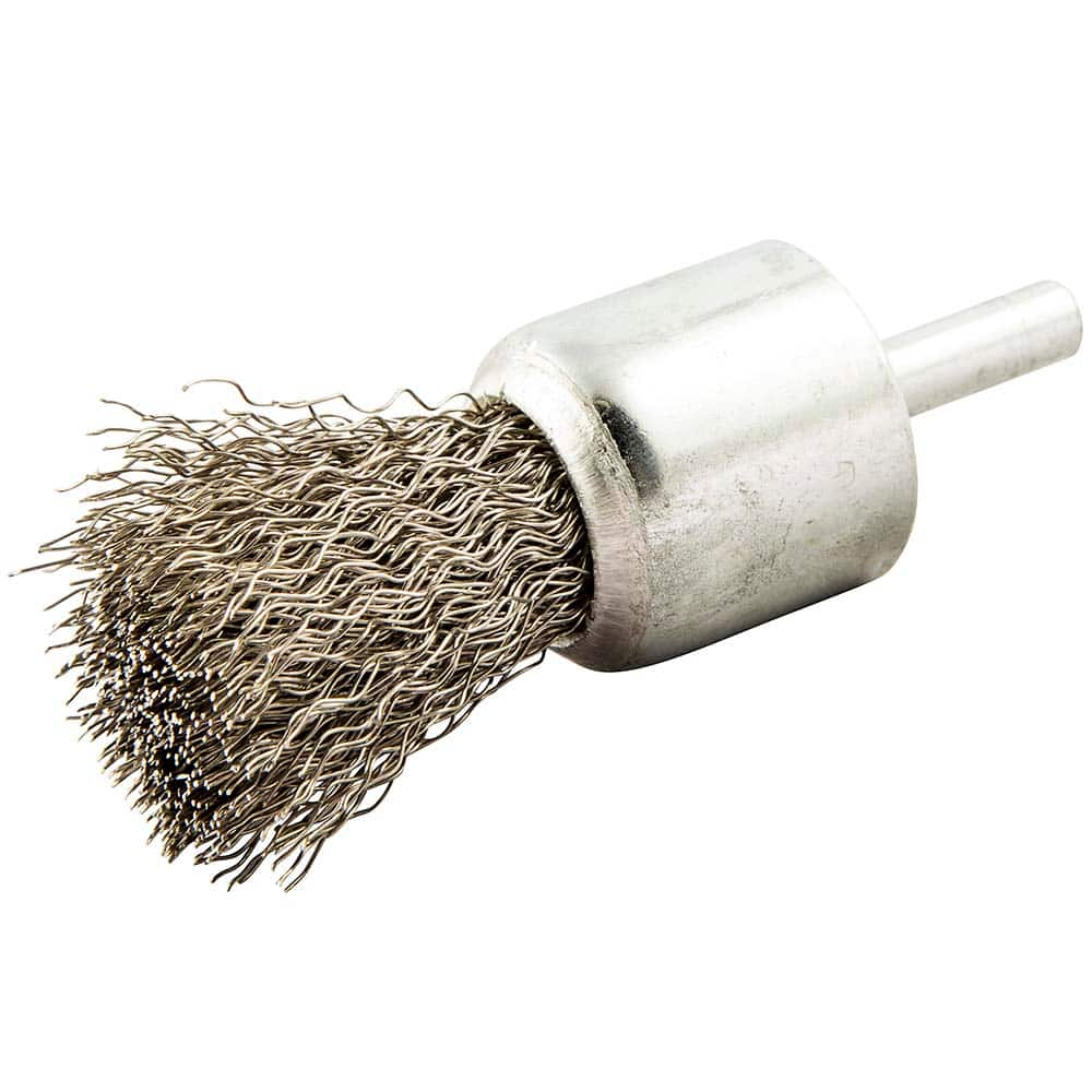 Norton - End Brushes Brush Diameter (Inch): 1 Fill Material: Stainless Steel - USA Tool & Supply