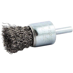 Norton - End Brushes Brush Diameter (Inch): 1 Fill Material: Carbon Steel - USA Tool & Supply