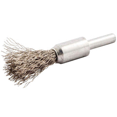 Norton - End Brushes Brush Diameter (Inch): 1/2 Fill Material: Stainless Steel - USA Tool & Supply