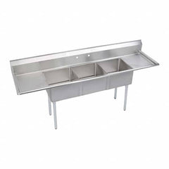 ELKAY - Stainless Steel Sinks Type: Scullery Sink Outside Length: 90 (Inch) - USA Tool & Supply