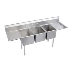 ELKAY - Stainless Steel Sinks Type: Scullery Sink Outside Length: 88 (Inch) - USA Tool & Supply