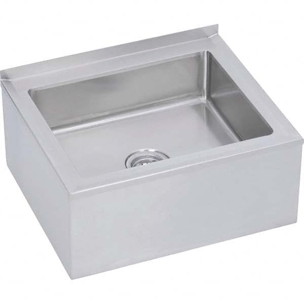 ELKAY - Stainless Steel Sinks Type: Mop Sink-Floor Mounted Outside Length: 32 (Inch) - USA Tool & Supply