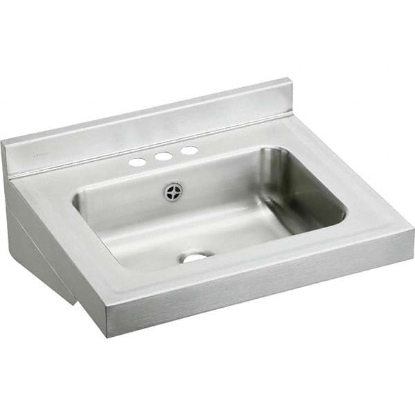 ELKAY - Stainless Steel Sinks Type: Lavatory Sink-Wall Hung Outside Length: 22 (Inch) - USA Tool & Supply