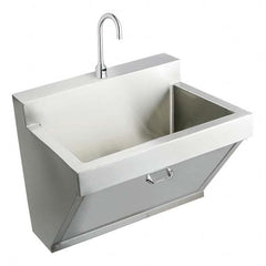 ELKAY - Stainless Steel Sinks Type: Surgeon's Scrub Sink Outside Length: 30 (Inch) - USA Tool & Supply